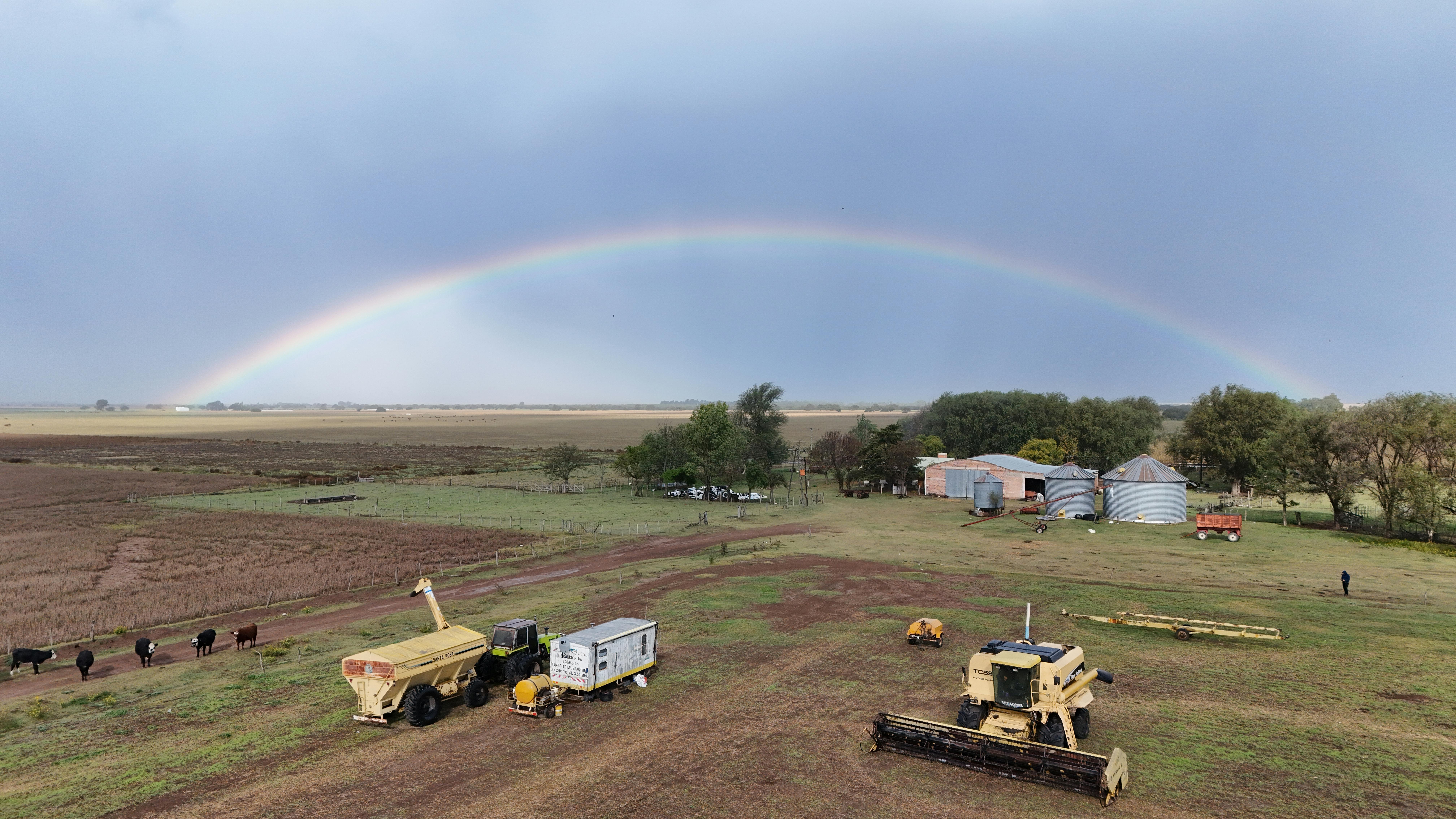 Campo argentino con vista panorámica